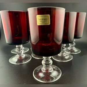 4 Cavalier Ruby by Luminarc - DURAND glasses. 4oz
